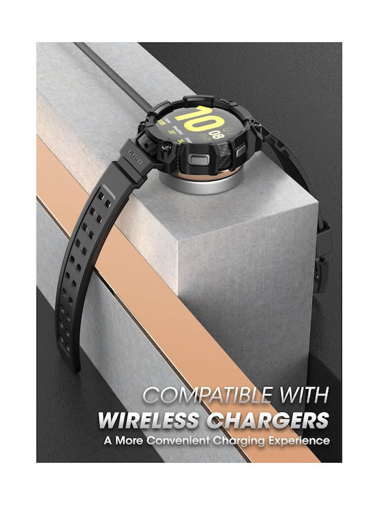 Supcase Unicorn Beetle Pro Θήκη Σιλικόνης σε Μαύρο χρώμα για Samsung Galaxy Watch 6/5/4