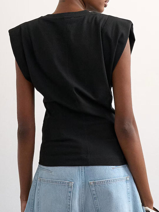 Topshop Women's Blouse Black