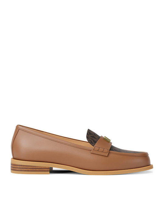 Leather Women's Loafers in Brown Colour