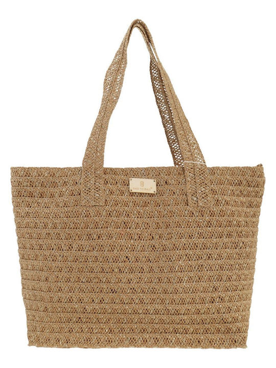 Bag to Bag Wicker Beach Bag Green