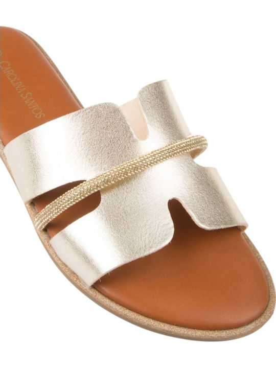 Women's Flat Sandals Gold