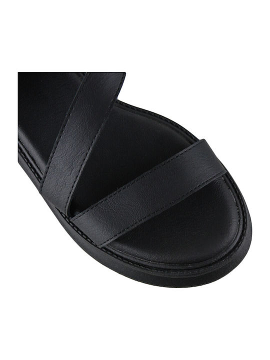 Γυναικεία Σανδάλια Flatforms Μαύρα