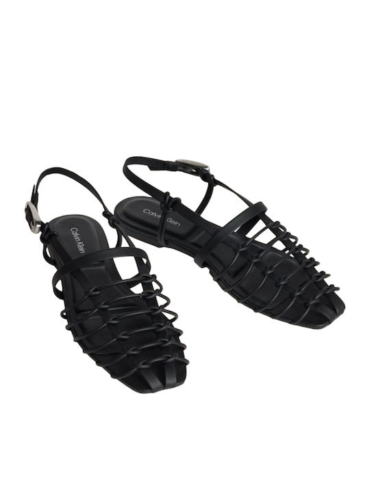 Women's Black Flat Sandals