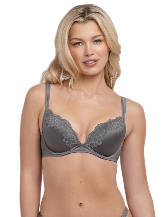 Pink and Grey Plunge Bras 2Pack