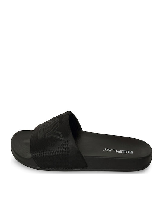 Men's Black Slides