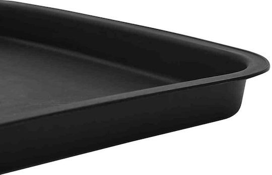 vidaXL Plastic Black Pot Plate 32x32cm Set of 6 42020365