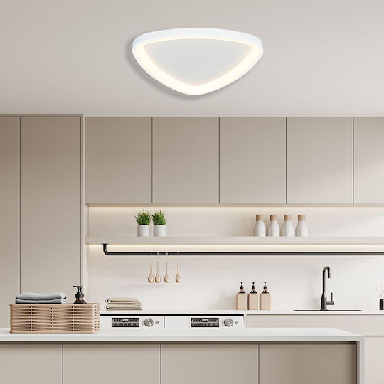 Vivalux Ceiling Light 51cm White with Integrated LED and Remote Control