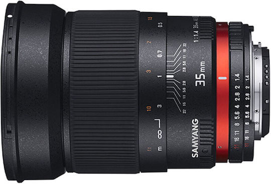 Samyang Obiectiv Foto Full Frame 35mm f/1.4 UMC AS pentru Sony Fix pentru Montaj Sony A Negru