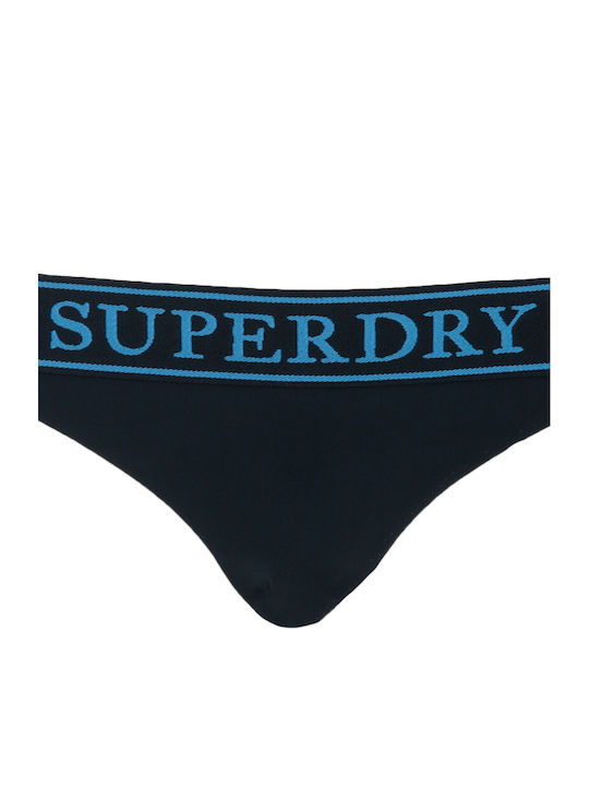 Ovin Logo Classic Bikini Slip Blue W3010465A-98T