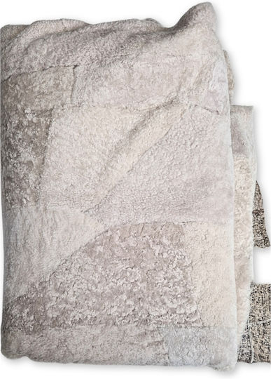 Δέρμα Πρόβατο Μουτόν 120x240cm Off White Pl44wf