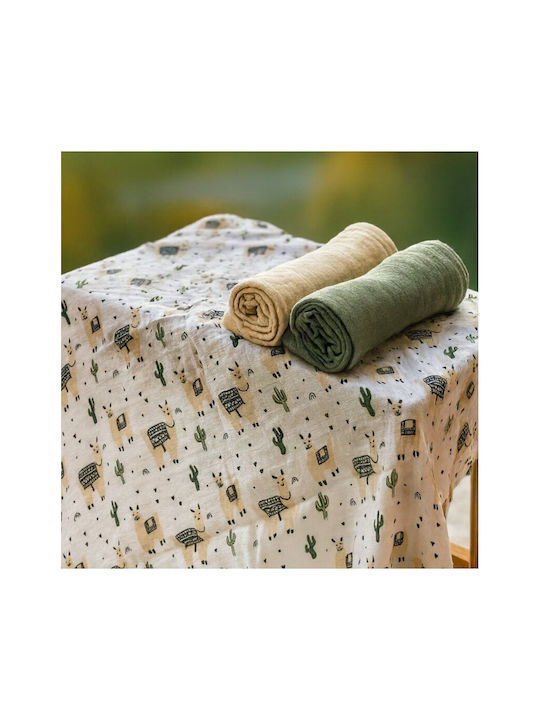 Petite & Mars Musselin Baby-Soßtuch Beiges 68x68cm 3 Stück