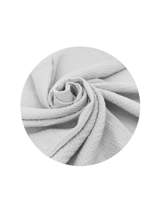 Qmini Pătură Pepinieră Swaddling 100% Bumbac Gri 75x75 cm