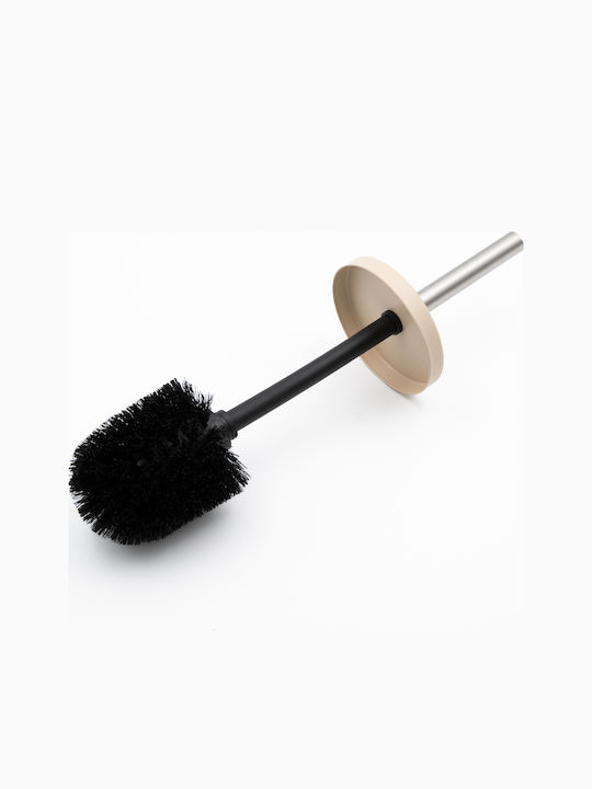 TnS Hotel Classic Metallic Bathroom Brush and Trash Can Set Soft Close 5l Yellow
