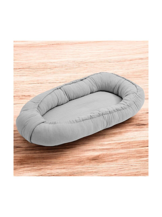 New Baby Baby Nest Kissen Hellgrau 50x80cm