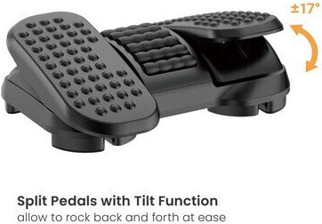 Powertech Tischbeine Pt-1567 Einstellbares Fußpedal für Beintraining Schwarz