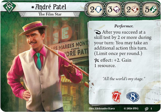 Arkham Horror Lcg Andre Patel Следователско Тесте Измамник
