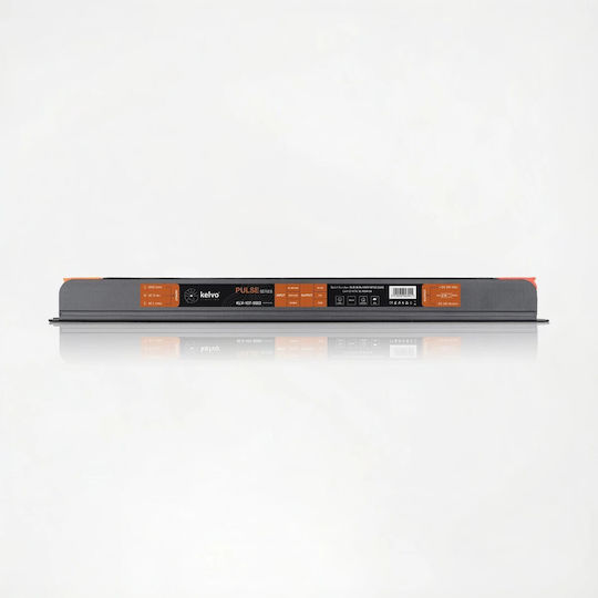 Kelvo Pulse Klv-107-0003 Ultra Slim LED Power Supply Transformer Class I Pelv 100W 4.1A AC 220-240V DC 24V IP20 Grey Anthracite Matte M23 x W2.6 x H2.4cm 5 Years Warranty
