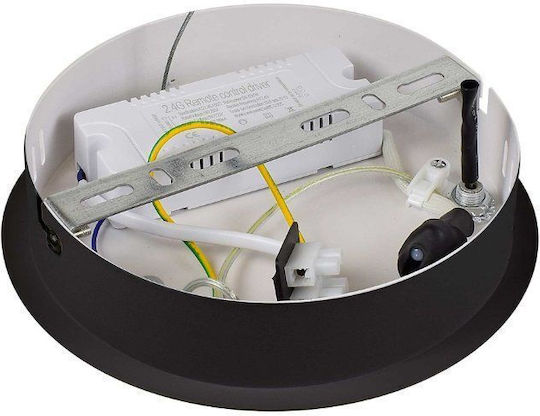 Led Ceiling Pendant Light Alexa-p Φ50cm 55watt Cct Black Viv005256