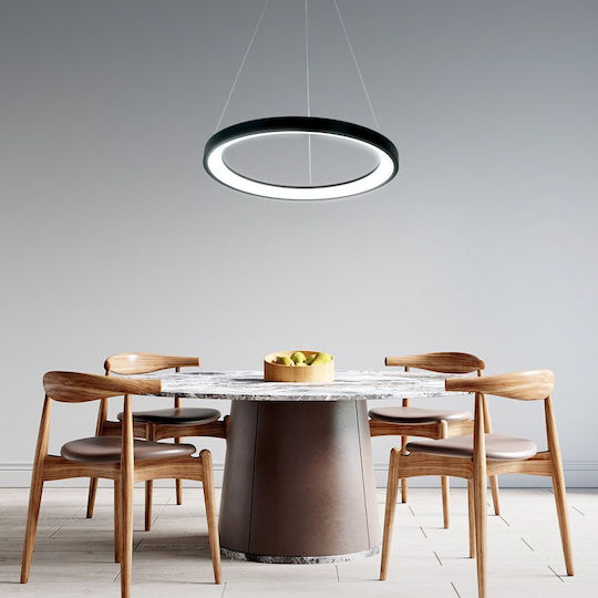Led Ceiling Pendant Light Alexa-p Φ50cm 55watt Cct Black Viv005256