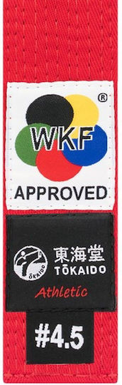 Зона Карате Tokaido Wkf Одобрена Червена