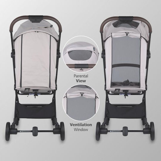 Coccolle Melia Καρότσι Μωρού Kατάλληλο για Nεογέννητο Pearl Mist 6.7kg