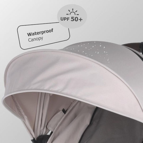 Coccolle Melia Καρότσι Μωρού Kατάλληλο για Nεογέννητο Pearl Mist 6.7kg