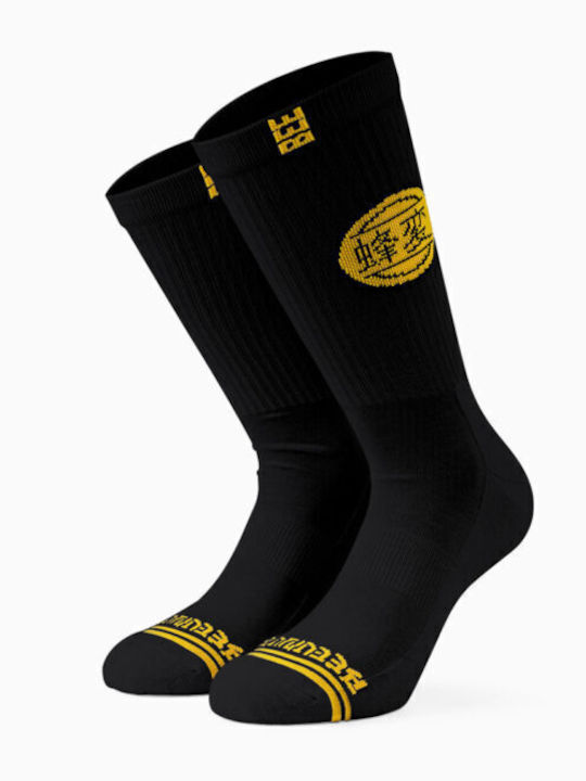 Bee. Unusual. Og Japan Logo Unisex Schwarz Socken