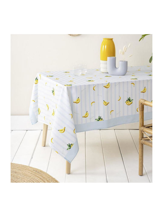 Nima Cotton Stain Resistant Tablecloth Set Banana Banana 140x140cm