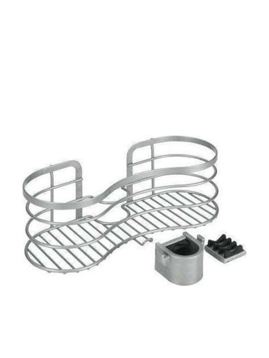 Metaltex Стенен Рафтове За Баня Метален 29x12x11см