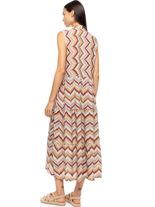 Pink Label Damen Kaftan Bademode Mehrfarbig Regenbogen