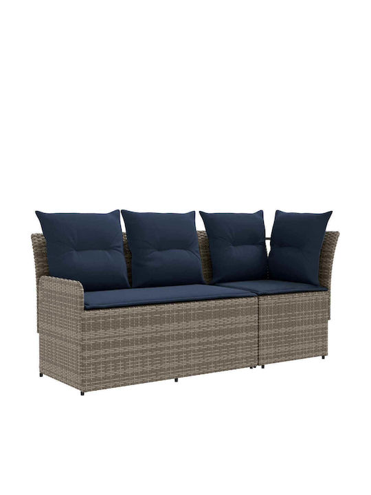 Ecksofa für den Außenbereich Rattan mit Kissen