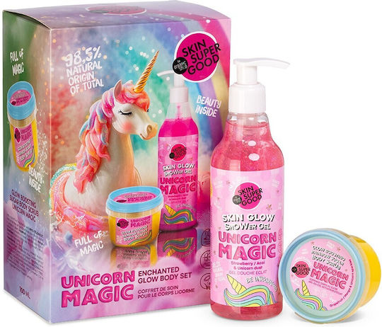 Natura Siberica Unicorn Magic Skin Care Set for Body Cleaning & Brightening 2 Pieces