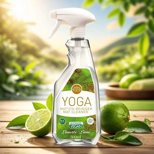 Dezinfectant și Curățător Spray Yoga Mat Cleaner Organic Lime 60ml