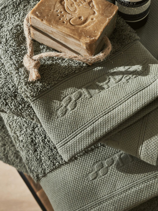 Nydel Paris Nydel Paris Badetuch 70x140cm Khaki Gewicht 700gr/m²