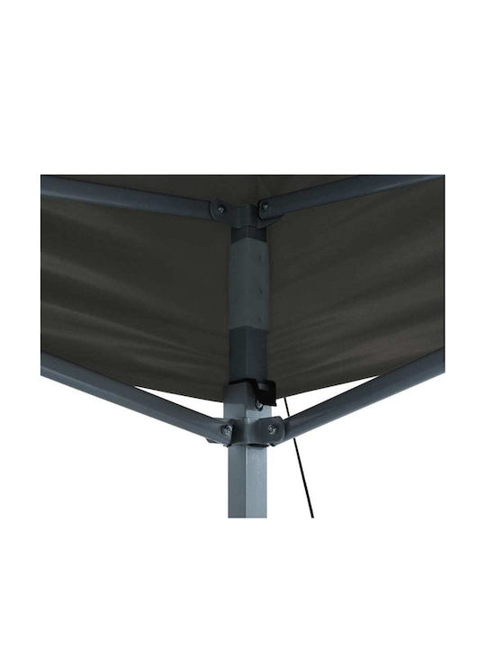 Homeplus Foldable Garden Gazebo Gray 3x4.5m