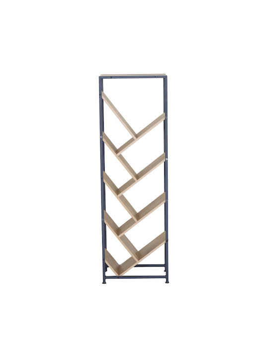 Bookcase Orunta Black 40x26.5x125cm