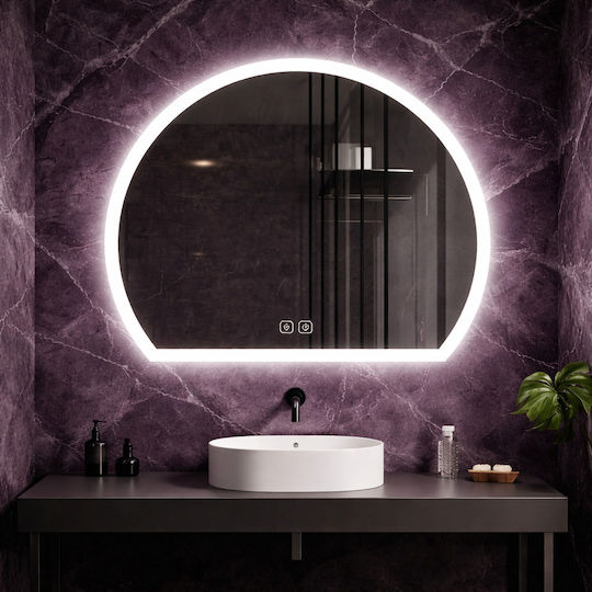 Futura F-3020 Καθρέπτης Led Αφής 80x65cm Λευκός