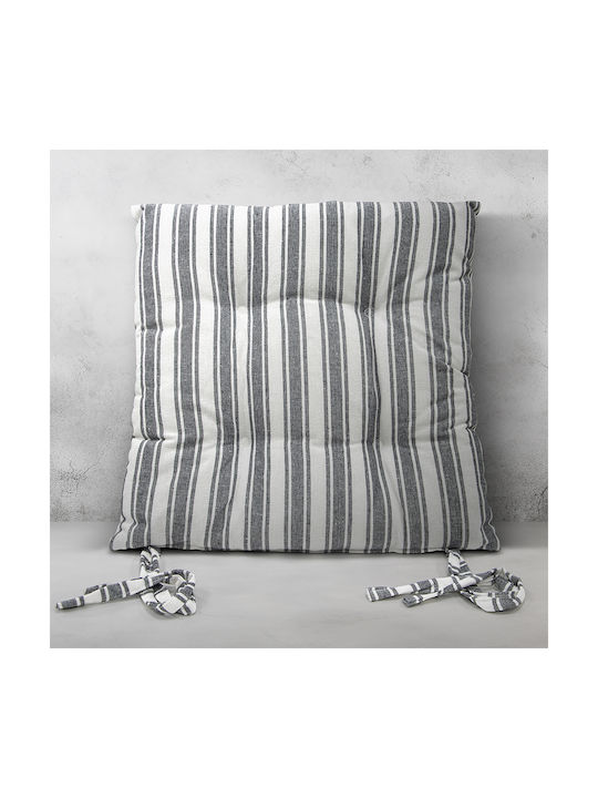 Lino Home Gartenstuhlkissen Nubbie Dunkelgrau 40x40cm