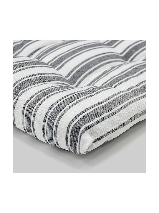 Lino Home Gartenstuhlkissen Nubbie Dunkelgrau 40x40cm
