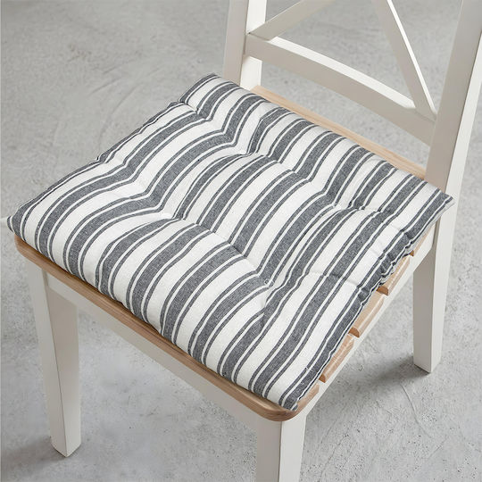 Lino Home Μαξιλάρι Καρέκλας Κήπου Nubbie Σκούρο Γκρι 40x40εκ.