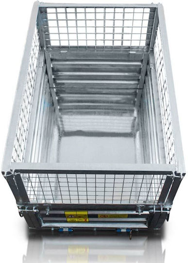 Remorcă Tractor Basculantă Mecanică 600kg Galvanizată Parapete Mt600-m
