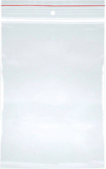 Office Products Plastic Zip Bags Sealing 170x230mm 40 Microns 100pcs/set Office Products-transparent