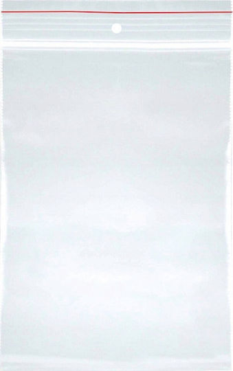 Office Products Plastic Zip Bags Sealing 90x200mm 40 Microns 100pcs/set Office Products-transparent