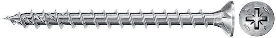 Fischer Fastening Materials Chipboard Screw Powerfast Ii 3.0x12 Mm Countersunk Head Sk Pz1 Galvanized Blue Passivation 200 Pieces