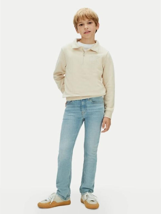 Calvin Klein Blugi Pentru Copii Pantaloni Albastru Deschis Calvin Klein Blugi Pentru Copii Pantaloni Albastru Deschis