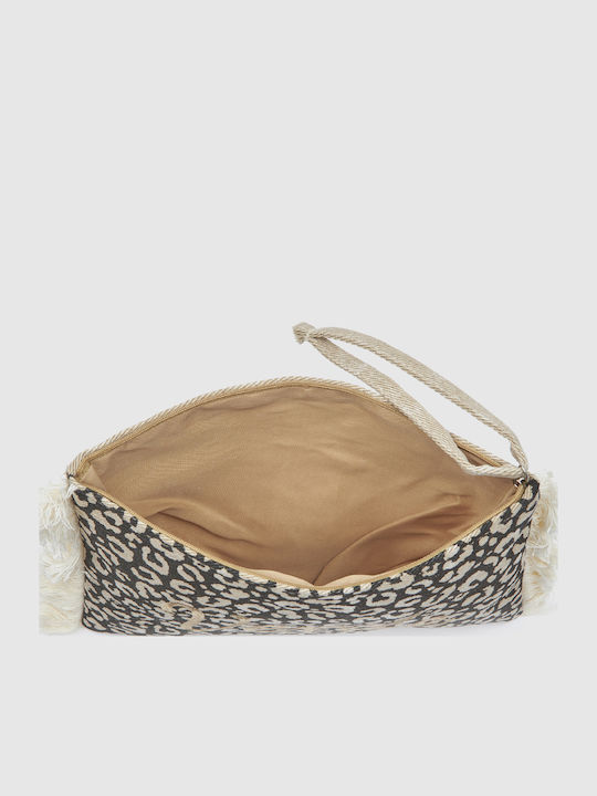 Verde Women's Toiletry Bag 07-0429 Animal Print Black