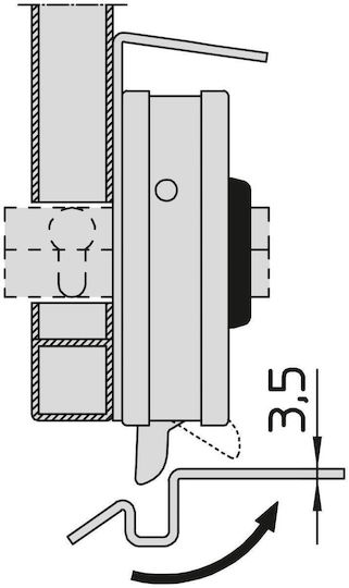 V90 Electric Lock Rotating Bolt & Service Function 12v External Doors