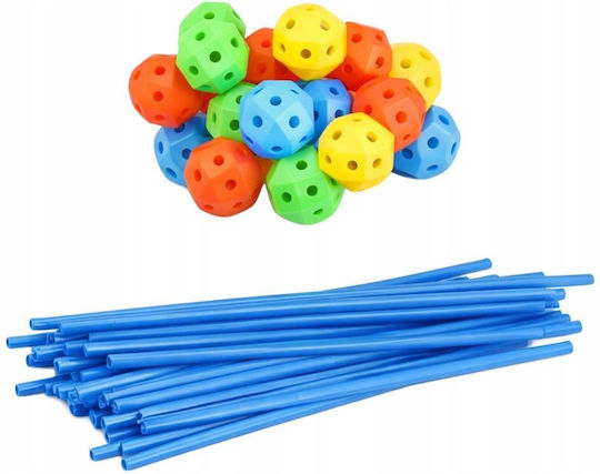 Leantoys Creative Set Construction Tubes 3d Building 340 Pcs