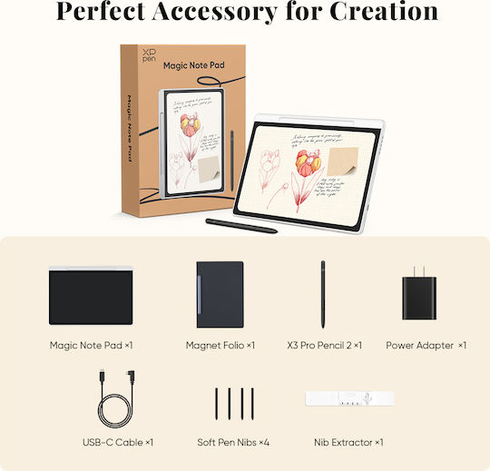 XP-Pen Magic Note Pad X-Paper Grafică de Desen cu Ecran FHD 10.95" + Rucsac Impermeabil XP-PEN