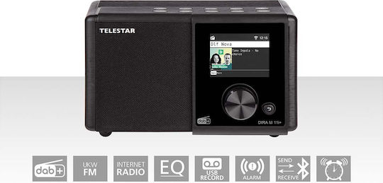 TELESTAR DIRA M11i+ Tischplatte Radio Elektrisch DAB+ mit Bluetooth Schwarz